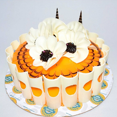 "Orange Gateaux Cake - 1kg (Mahendra Mithaiwala Cakes) - Click here to View more details about this Product